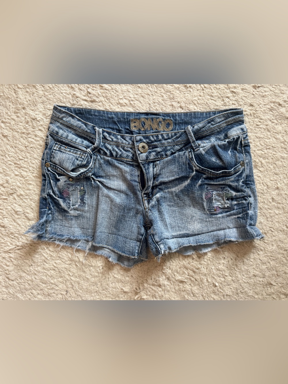 Y2K bongo mini shorts